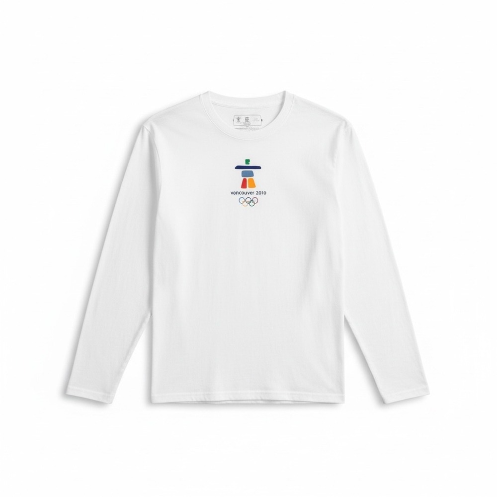 Vancouver 2010 Winter Olympics Long Sleeve‎ T Shirt M Olympic Rings